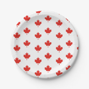 Plato De Papel Placas de papel del día de Canadá