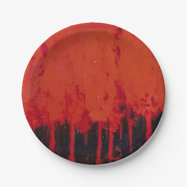 PLATO DE PAPEL PLACAS DE PAPEL DEL DÍA DE FIESTA (Anverso)