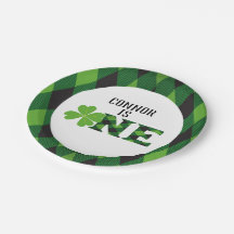 Placas de papel del Día de San Patricio