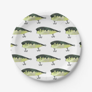 Plato De Papel Placas de papel del fiesta de pesca