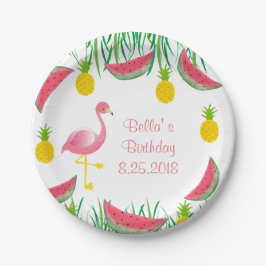 Plato De Papel Placas de papel del flamenco