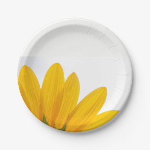 Plato De Papel Placas de papel del girasol