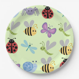 Plato De Papel Placas de papel del insecto lindo