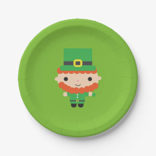 Plato De Papel Placas de papel del Leprechaun