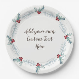 Plato De Papel Placas de papel del navidad, personalizadas por