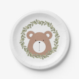 Plato De Papel Placas de papel del oso