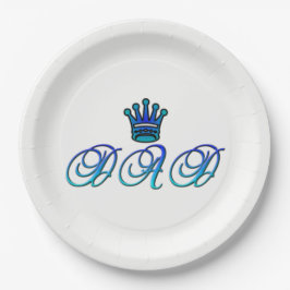 Plato De Papel Placas de papel del PAPÁ 9"