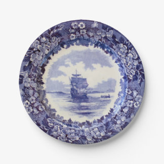 Plato De Papel Placas de papel del peregrino: Wedgwood Mayflower