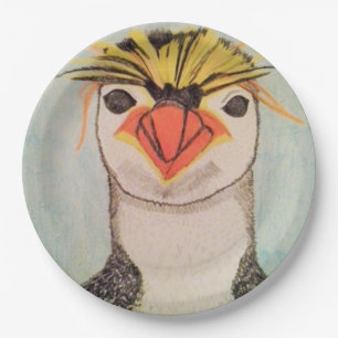 Plato De Papel Placas de papel del pingüino