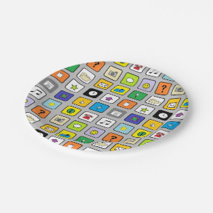 Plato De Papel Placas de papel del "teléfono elegante"