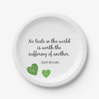 Plato De Papel Placas de papel del vegano