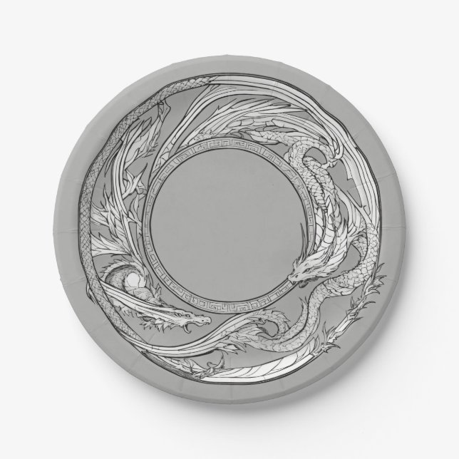 Plato De Papel Placas de papel desechables elegantes (Anverso)