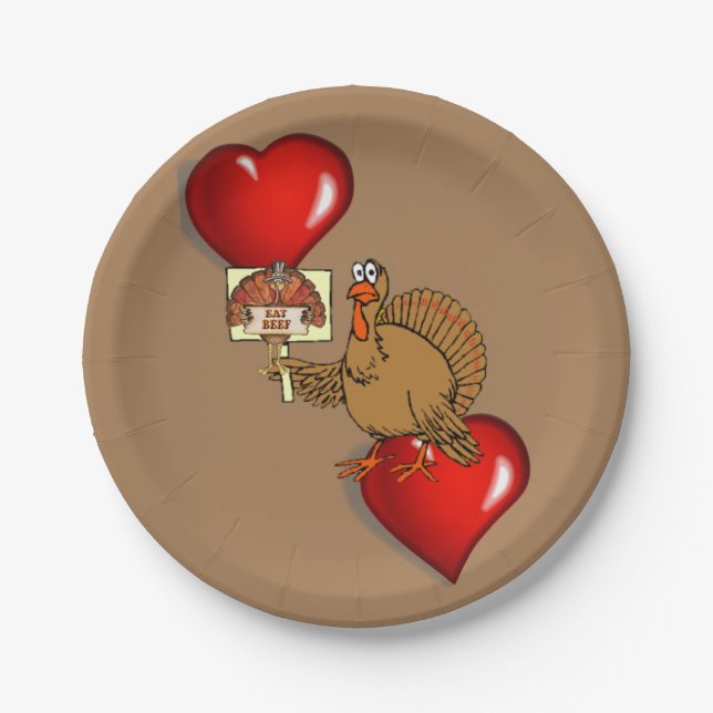 Plato De Papel Placas de papel Día de Acción de Gracias (Anverso)
