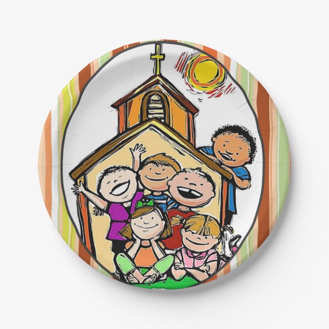 Plato De Papel Placas de papel Día de Acción de Gracias (Anverso)