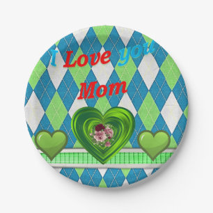 Plato De Papel Placas de papel Día de la Madre