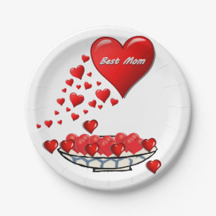 Plato De Papel Placas de papel Día de la Madre