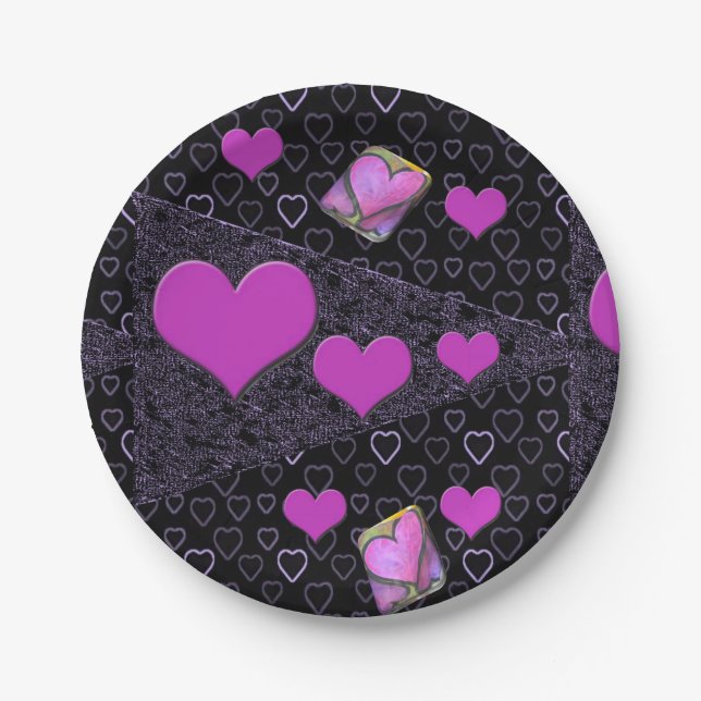 Plato De Papel Placas de papel Día de la Madre (Anverso)