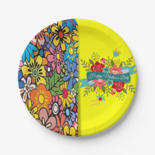 Plato De Papel Placas de papel Día de la Madre