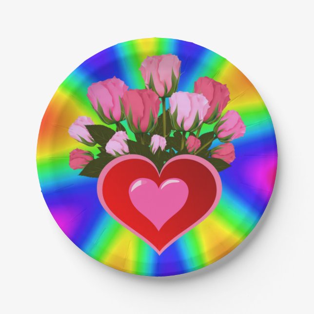 Plato De Papel Placas de papel Día de la Madre (Anverso)