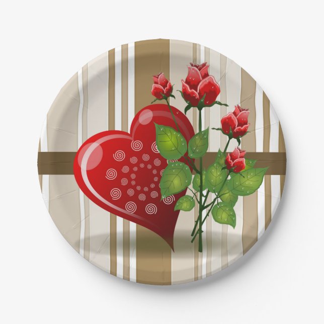 Plato De Papel Placas de papel Día de la Madre (Anverso)