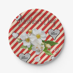 Plato De Papel Placas de papel Día de la Madre