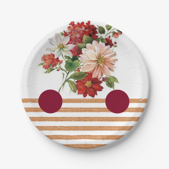 Plato De Papel Placas de papel Día de la Madre (Anverso)