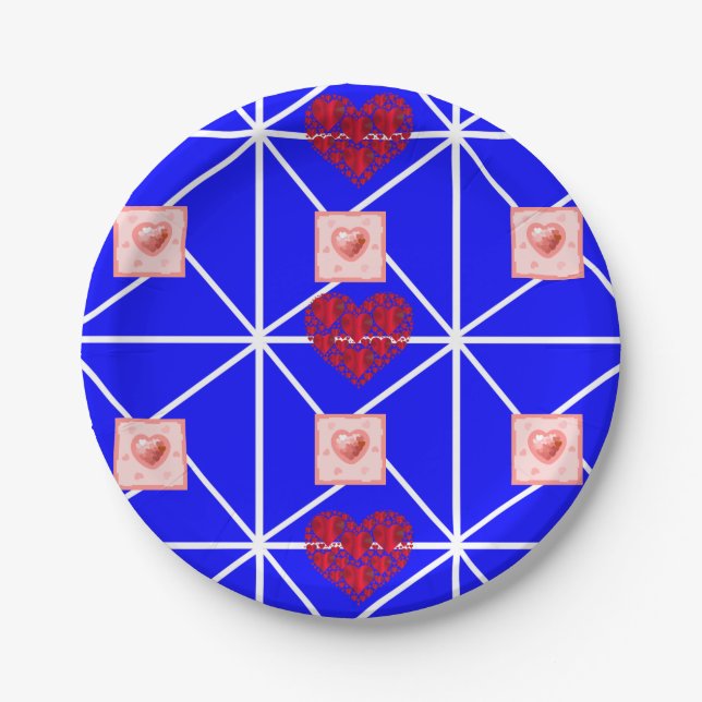 Plato De Papel Placas de papel Día de la Madre (Anverso)