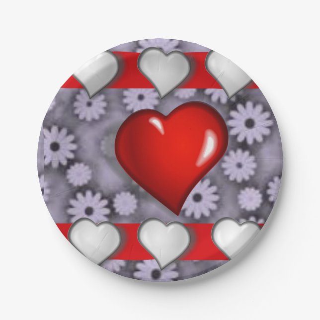 Plato De Papel Placas de papel Día de la Madre (Anverso)