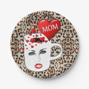 Plato De Papel Placas de papel Día de la Madre