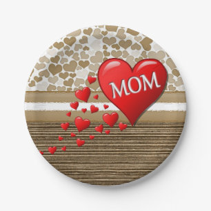 Plato De Papel Placas de papel Día de la Madre