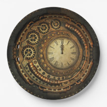 Placas de papel disponibles del reloj de Steampunk