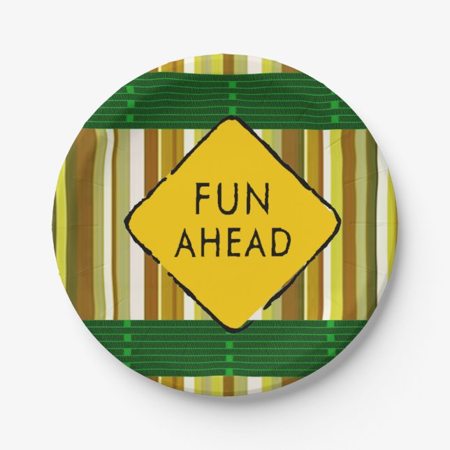 Plato De Papel Placas de papel Diversión (Anverso)