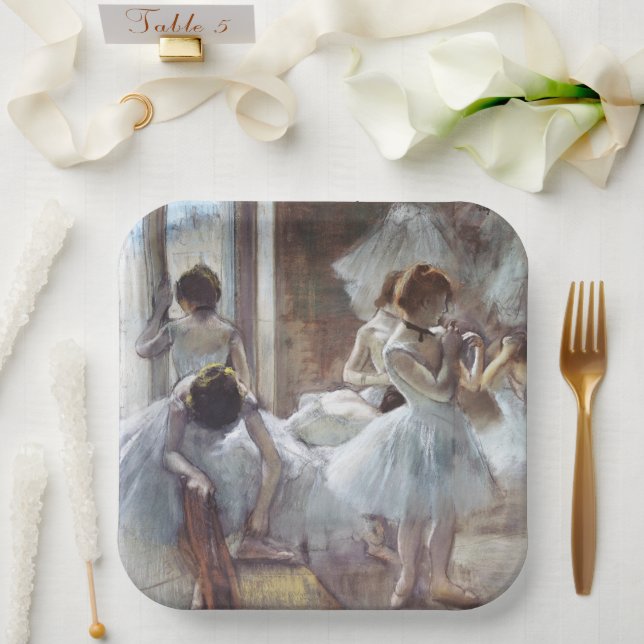 Plato De Papel Placas de papel Edgar Degas (Boda)