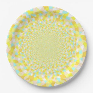 Plato De Papel Placas de papel - el destello de Sun de la joya