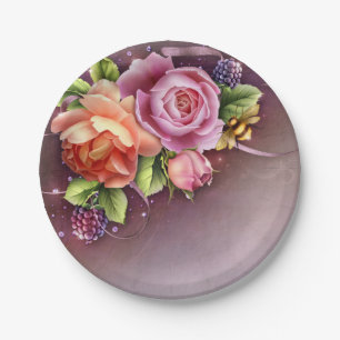 Plato De Papel Placas de papel elegantes de 7"