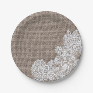 Plato De Papel Placas de papel elegantes lamentables naturales de