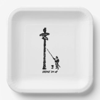 Plato De Papel Placas De Papel "Em Up" De Grasa