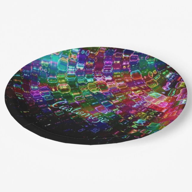 Plato De Papel Placas de papel espiral de vidrio destrozado 3 (Angular)