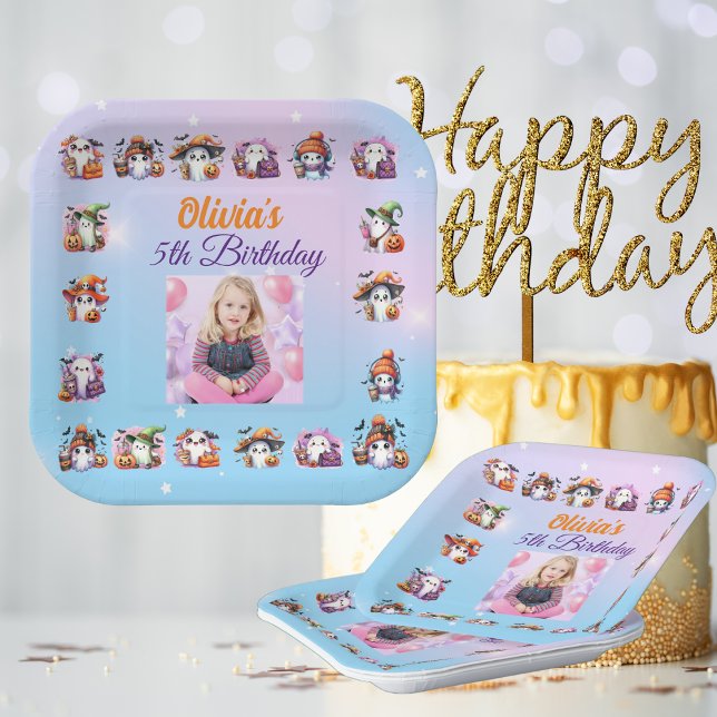 Plato De Papel Placas de papel fantasma para los niños Aniversari (Subido por el creador)
