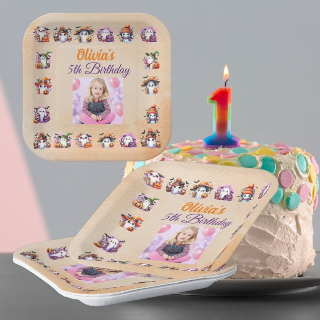 Plato De Papel Placas de papel fantasma para los niños Aniversari (Subido por el creador)