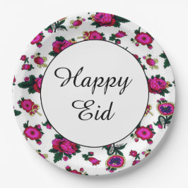 Plato De Papel Placas de papel felices de Eid