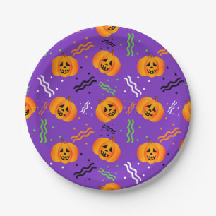 Plato De Papel Placas de papel festivas Jack-O'-Lantern