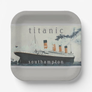Plato De Papel Placas de papel Fiesta cuadradas TITANIC