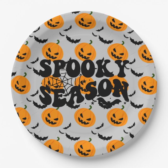 Plato De Papel Placas de papel Fiesta de calabaza de Guay (Anverso)