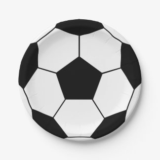 Plato De Papel Placas de papel Fiesta de fútbol