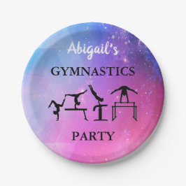 Plato De Papel ¡Placas de papel Fiesta de gimnasia con su nombre!