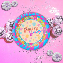 Placas de papel Fiesta de Halloween Spooky Groovy