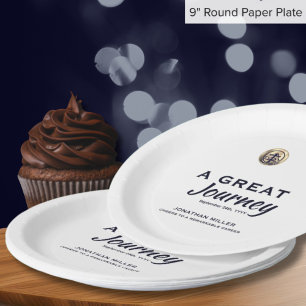 Plato De Papel Placas de papel Fiesta de jubilación personalizada