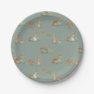 Plato De Papel Placas de papel fiesta de Rabbit Peter autumn