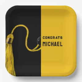 Plato De Papel Placas de papel Fiesta de tapón de graduación